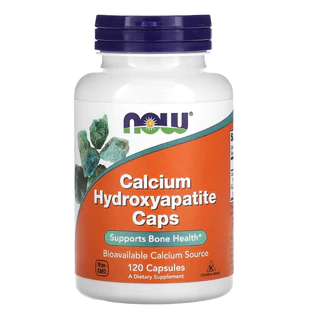 [พร้อมจัดส่ง] Calcium Hydroxyapatite 120 Capsules NOW FOODS