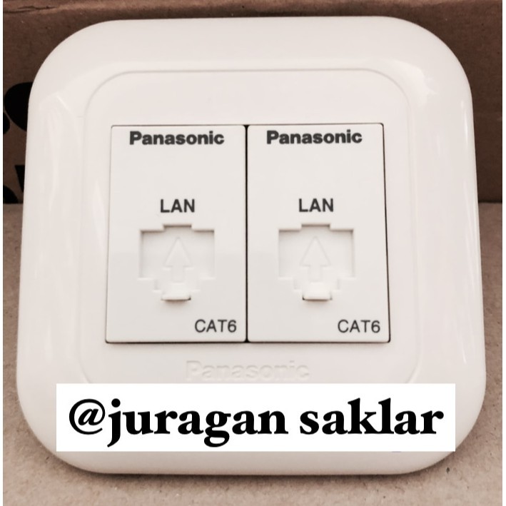 Panasonic CAT 6 Double 2 gang LAN Data Module Socket