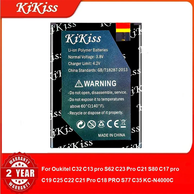 แบตเตอรี่สําหรับ Oukitel C32 C13 pro S62 C23 Pro C21 S80 C17 pro C19 C25 C22 C21 Pro C18 PRO S77 C35