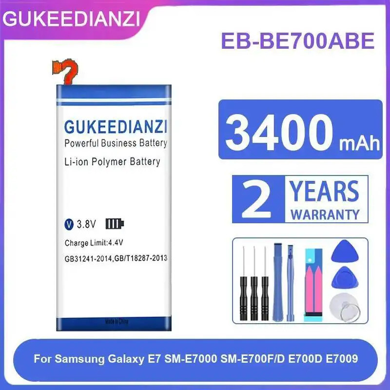แบตเตอรี่โทรศัพท์มือถือ EB-BE700ABE 3400Mah สําหรับ Samsung Galaxy E7 SM-E7000 SM-E700F D E700D E700