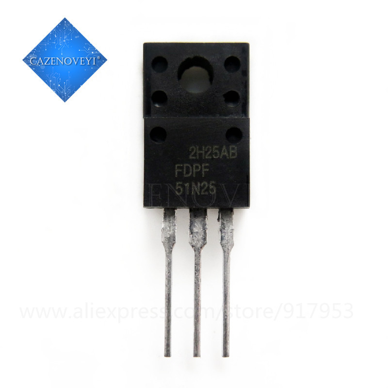 10 ชิ้น FDPF51N25 51N25 TO-220F ชิปเดิมใหม่