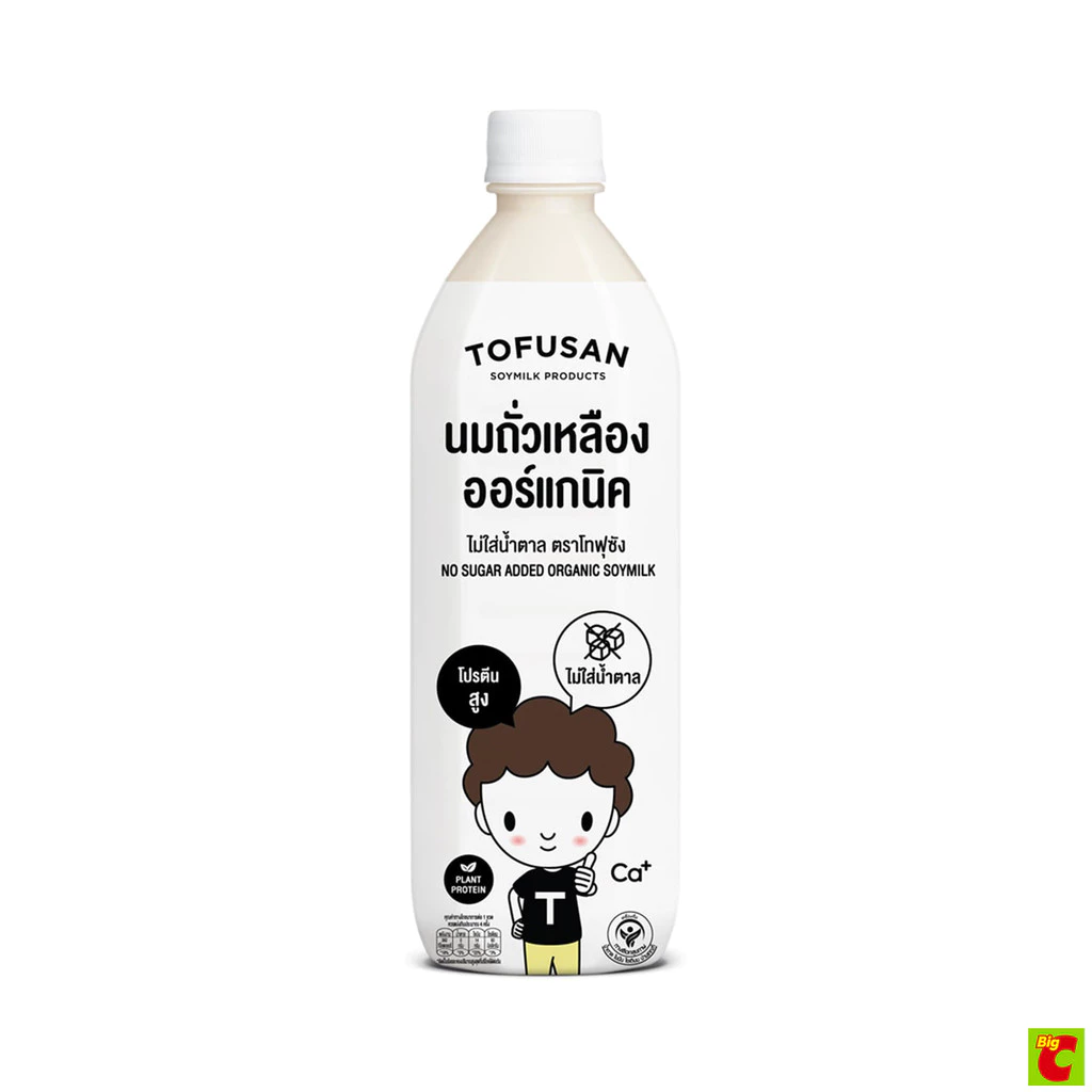 โทฟุซัง นมถั่วเหลืองออร์แกนิค ไม่ใส่น้ำตาล 830 มล.