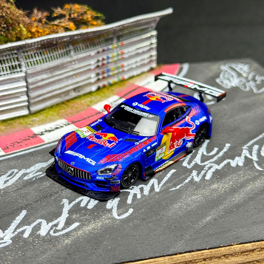 R RM Rhino 1: 64 Mercedes-Benz Red Bull โมเดลรถโลหะผสมทาสี