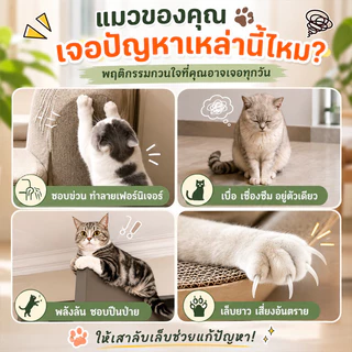 ที่ลับเล็บแมว เสาลับเล็บแมว คอนโดแมว ทนทานต่อการสึกหรอ ติดตั้งง่าย มั่นคง ที่ลับเล็บแมวขนาดใหญ่