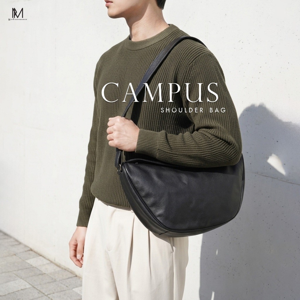 กระเป๋าสะพาย หนังวัวแท้ Me Phenomenon - Campus
