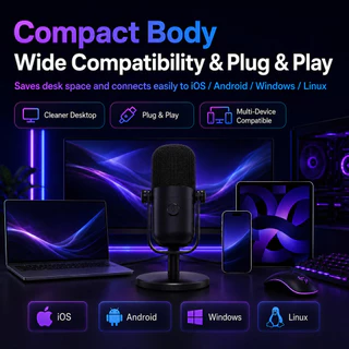 NEODIGI M83 USB MICROPHONE ไมโครโฟนตั้งโต๊ะ ไมค์มีสาย ไมโครโฟนมีสาย ไมค์สตรีมมิ่ง ไมค์เกมมิ่ง ไมค์พอดแคสต