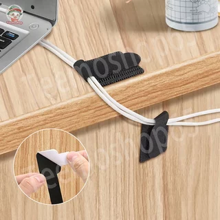 สายรัดจัดระเบียบสายไฟ Cable Tie ใช้ซ้ำได้ ปรับขนาดได้ มีกาวในตัว สำหรับโต๊ะทำงานและภายในบ้าน