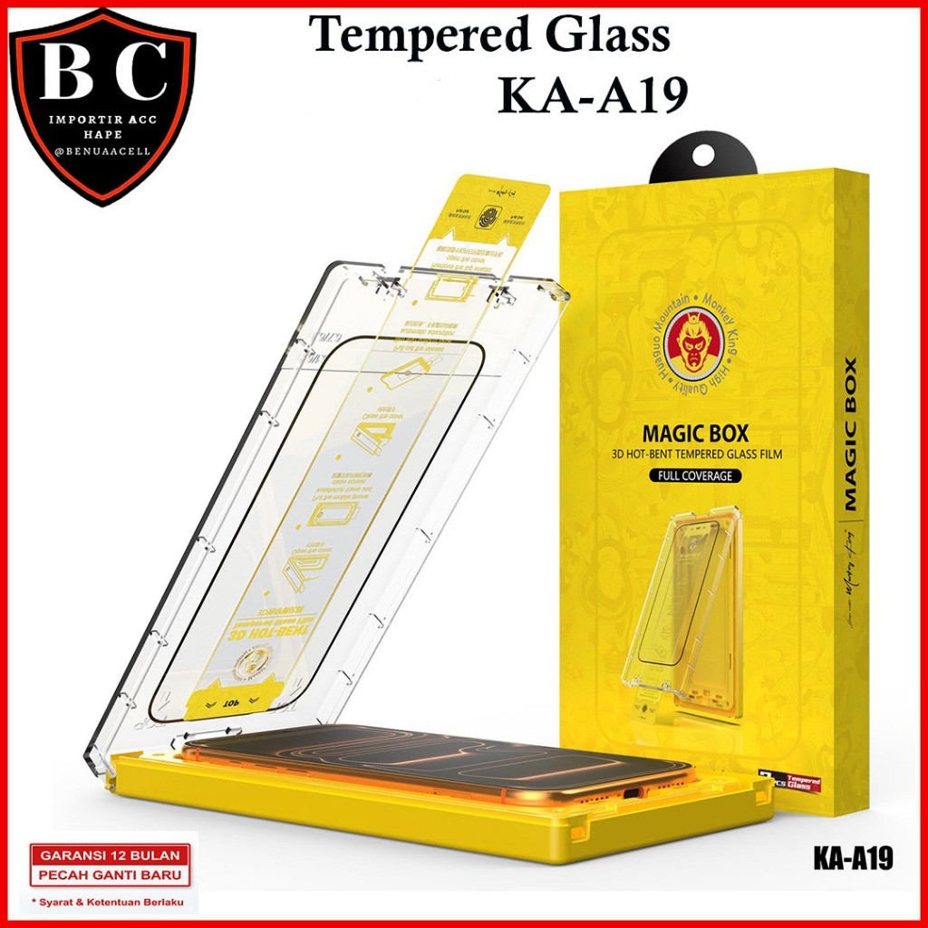 KA-A19 TEMPERED GLASS MONKEY KING 9H ANTI STATIC สําหรับ IPHONE 16 PRO 16 PRO MAX 17 17 PRO 17 PRO M
