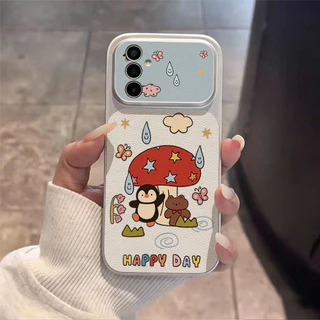 เคสซัมซุง For Samsung A57 A37 A27 A17 A07 A56 A55 A26 A16 A05S A35 5G S26 S25 Ultra S24 S23 FE เคสนิ่มลายหนังแกะ สีพื้น