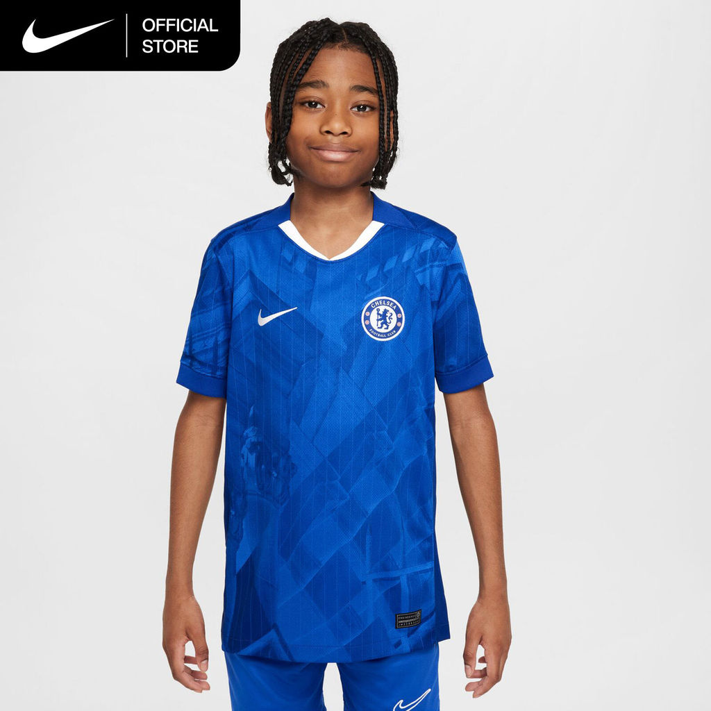 Nike Dri-FIT Older Kids' Chelsea F.C. 2025/26 Stadium Home Football Replica Shirt - Rush Blue [HJ5285-496]