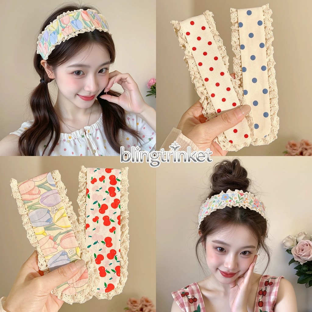 BlingTrinket การ์ตูน เวลโคร ที่คาดผม สไตล์หวานๆ เครื่องประดับผม แฟชั่น อเนกประสงค์ ราคาไม่แพง ส่งไวจากไทย