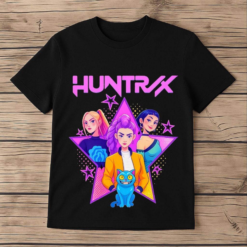เสื้อยืดฤดูร้อนHuntr1x Dem0n hunt3r Kp0p เสื้อยืดผู้ใหญ่และเด็ก Size M - 3XL | 1-10 ปี (3)เสื้อแขนสั