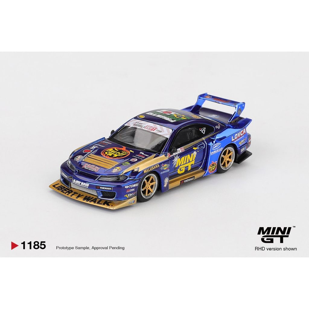 MINI GT No.1185 Nissan LB-Super Silhouette S15 SILVIA #555 Team MINI GT Liberty Walk 2025 Formula Halloween MGT01185