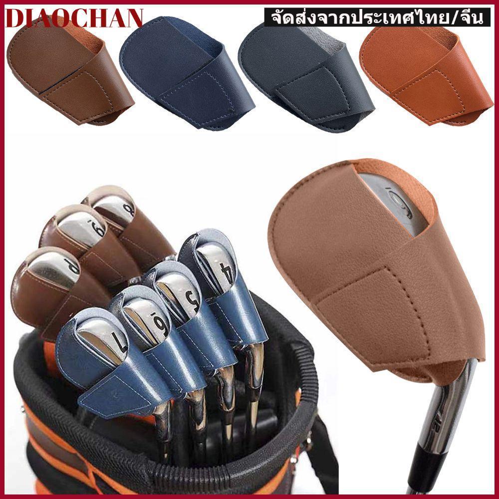 DIAOCTH Golf Iron Head Cover ปลอกไม้กอล์ฟคอยาวหนังใช้งานได้จริง