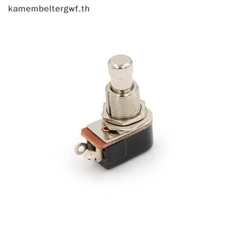 Kamembeltergwf.th ใหม่ไฟฟ้ากีตาร์สวิทช์ Momentary Push Button Foot Switch SPST TH