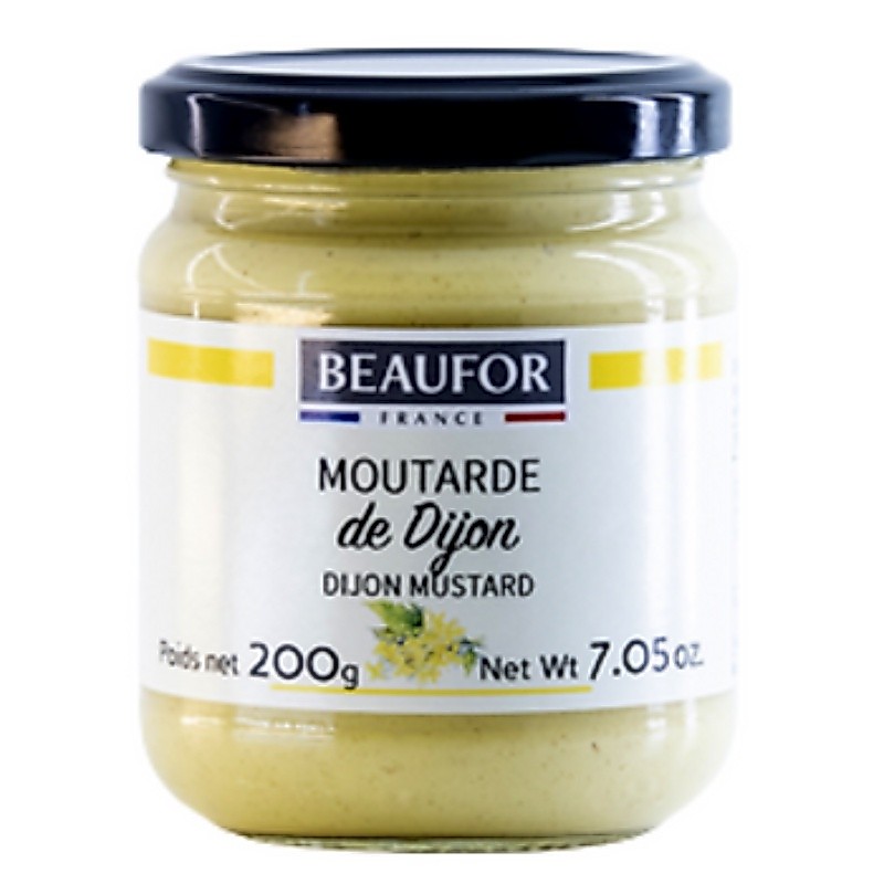 โบฟอร์สตรองดิจองมัสตาร์ด 200กรัม - Beaufor de Dijon Extra Strong Dijon Mustard 200g.