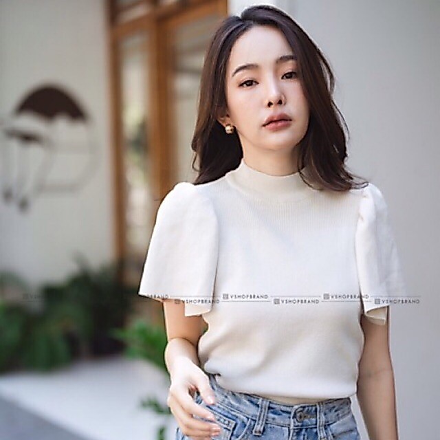 เสื้อไหมพรมแขนสั้น (ผ้านิ่ม) 📌สินค้าพร้อมส่งจากไทย