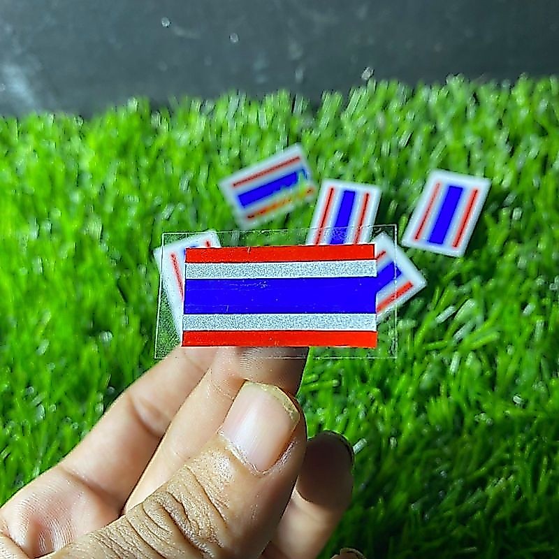 สติ๊กเกอร์ธงชาติไทย สติ๊กเกอร์ตัดมินิ 1ชิ้น