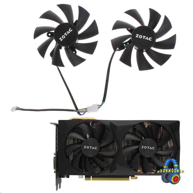 พัดลม MOON VGA สําหรับ Zotac RTX2060 2060 SUPER Destroyer กราฟิกการ์ดระบายความร้อน 4Pin 12V