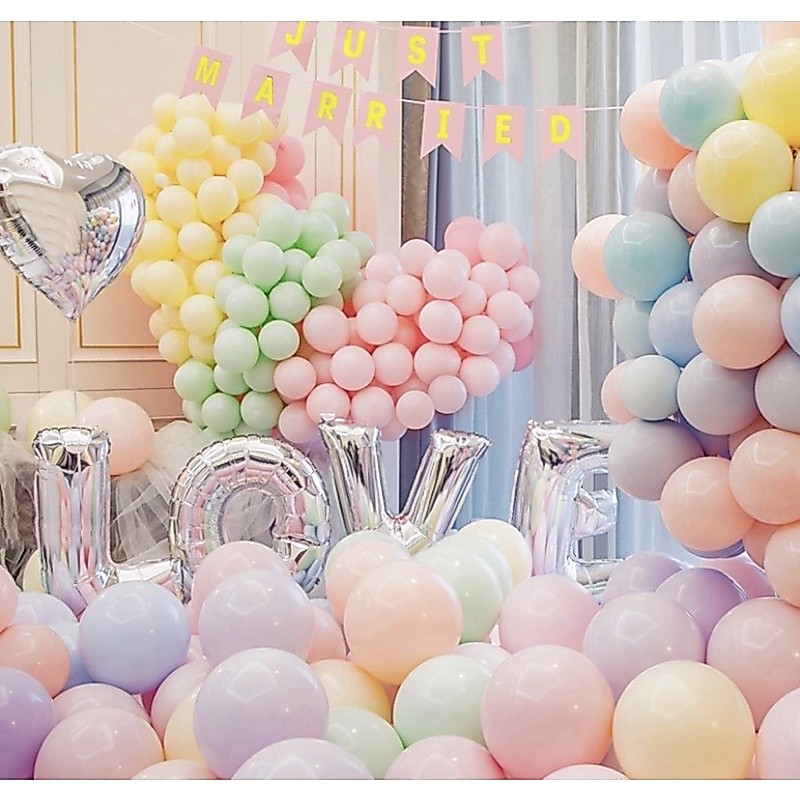 ลูกโป่งสีพาสเทล อย่างหนา  12นิ้ว แพ็ค 10 พร้อมจัดส่งในไทย