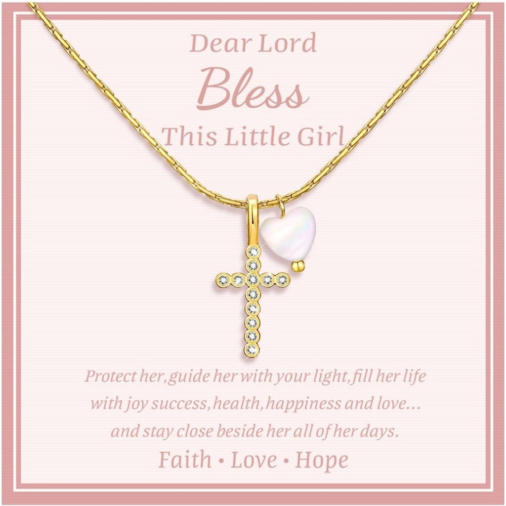 แฟชั่น Cross Love จี้สร้อยคอ Retro Elegant Clavicle Chain วันหยุดของขวัญเครื่องประดับ [6.24 pdt]