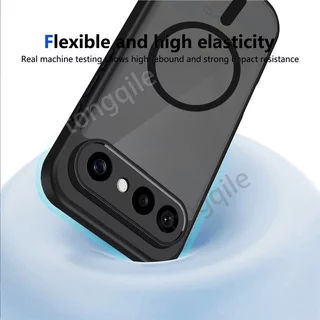 สําหรับ Vivo X300 FE X300FE 5G 2026 เคสโทรศัพท์ฝาหลัง Matte อะคริลิคโปร่งใสกันกระแทกกันชน Anti Drop สนับสนุนแม่เหล็ก