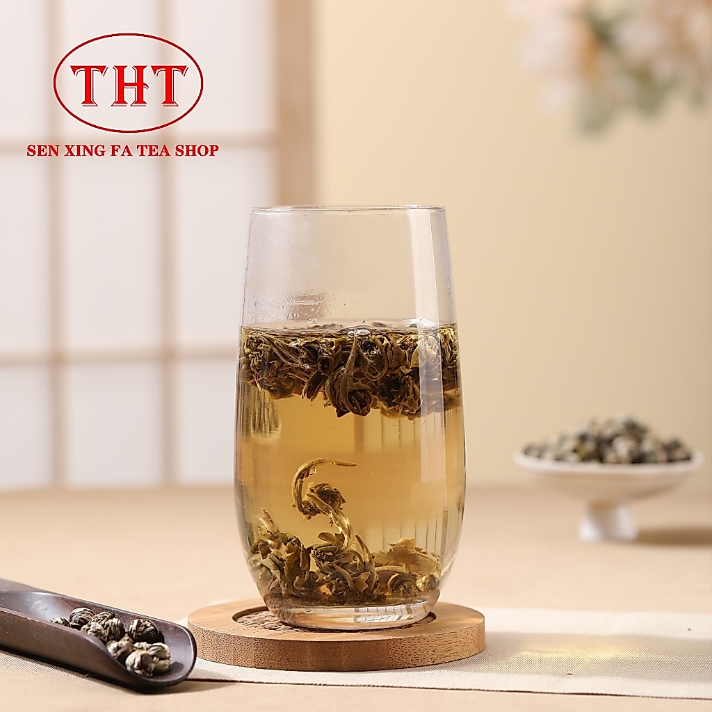ชาไข่มุกมะลิA (ใบม้วนกลม)白龙珠茉莉 A Jasmine Pearl TeaA