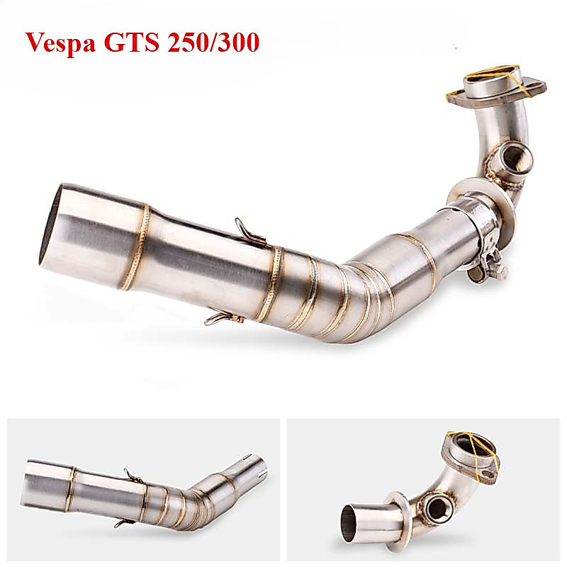 Header ท่อ Fitment สําหรับ Vespa GTS250/GTS300 การปรับเปลี่ยนไอเสียเชื่อมต่อกับ 51 มม./2" Inlet Mufflers
