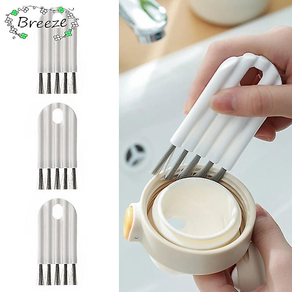แปรงทําความสะอาด BREEZE, แปรงฝาถ้วยขนแปรงนุ่มมัลติฟังก์ชั่น, เครื่องมือในครัว หวีเบาะลมในครัวเรือน