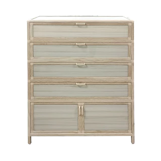 ตู้รองเท้าอะลูมิเนียม 5 ชั้น EIFFEL CALINA รุ่น KTAC7501-5 ขนาด 82 x 33 x 110 ซม. สีลายไม้