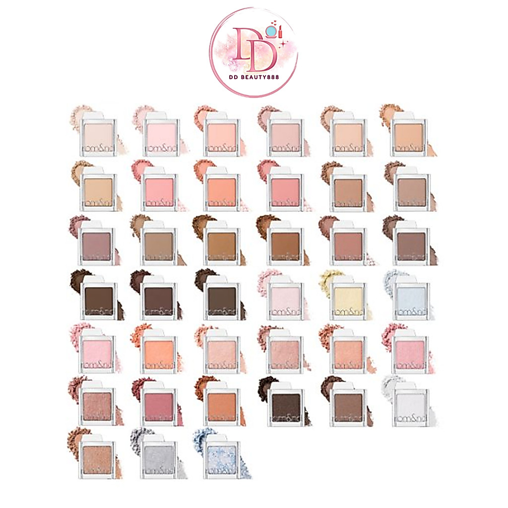 อายแชโดว์ ROM&ND Slide in Single แบบพาเลตเดี่ยว 49 สี