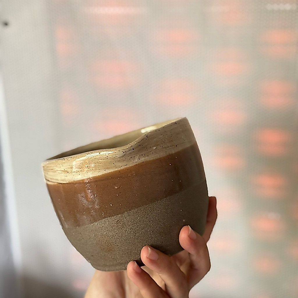 ถ้วยมัทฉะแฮนด์เมด ( Chawan. ) คละแบบ ปากถ้วยกว้าง 4.5 นิ้ว