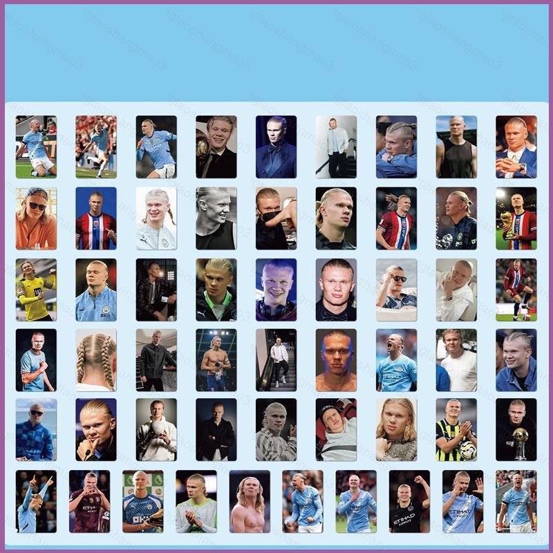 YT3 55 ชิ้น/เซ็ต 2026 World Football Matches LOMO Card Erling Haaland โปสการ์ดคอลเลกชัน Star Peripheral