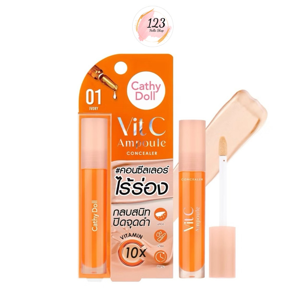 Cathy Doll Vit C Ampoule Concealer วิตซีแอมพูล คอนซีลเลอร์ 4.1g. ✨
