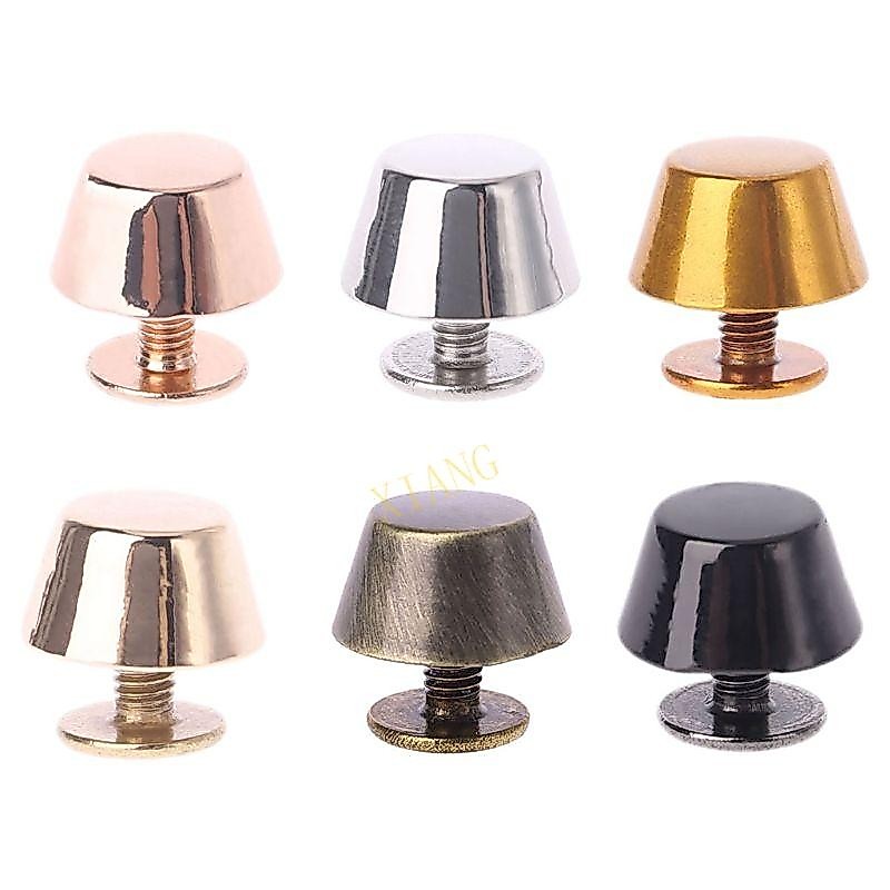 XGB 1PC อุปกรณ์เย็บผ้ากระเป๋าถือกระเป๋าสะพายด้านล่าง Studs Rivets สกรู