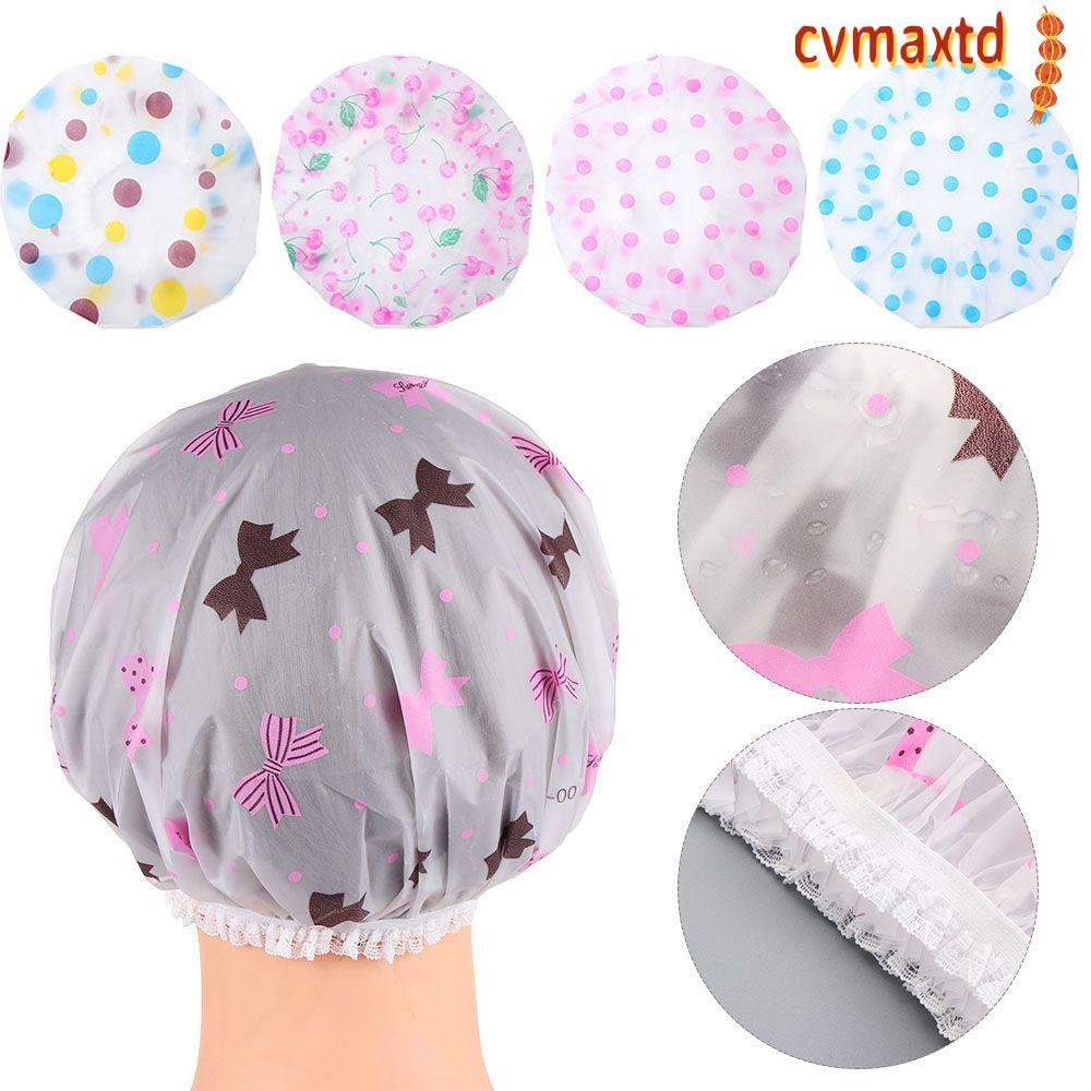 ICVMAX Bath Hat Hot Thicken Elastic หมวกคลุมผมแบบใช้ซ้ําได้