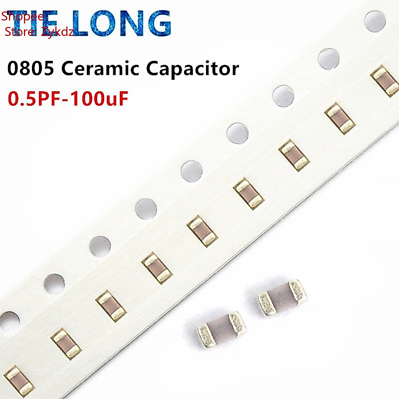 100 ชิ้น/ล็อต 100nF X7R 10% 50V 0805 0.1UF 104 1pF ~ 47uF SMD ชิปหนา Multilayer ตัวเก็บประจุเซรามิค