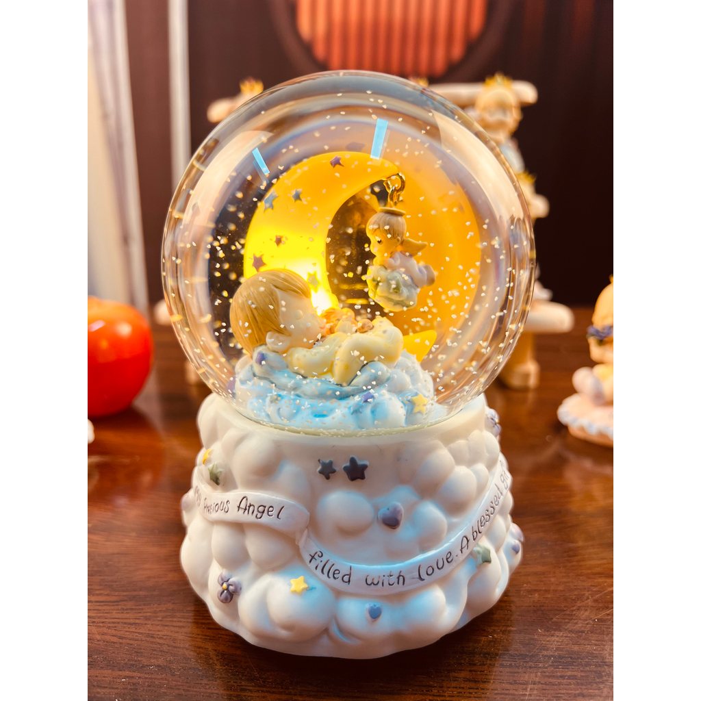 ละครเกาหลี Luminous mygirl My Girl Floating Snow Crystal Ball Music Box Free Male Female Birthday Gi
