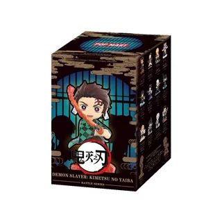 P POPMART Demon Slayer Combat Series Figure-Made Mystery Box ของขวัญตกแต่ง