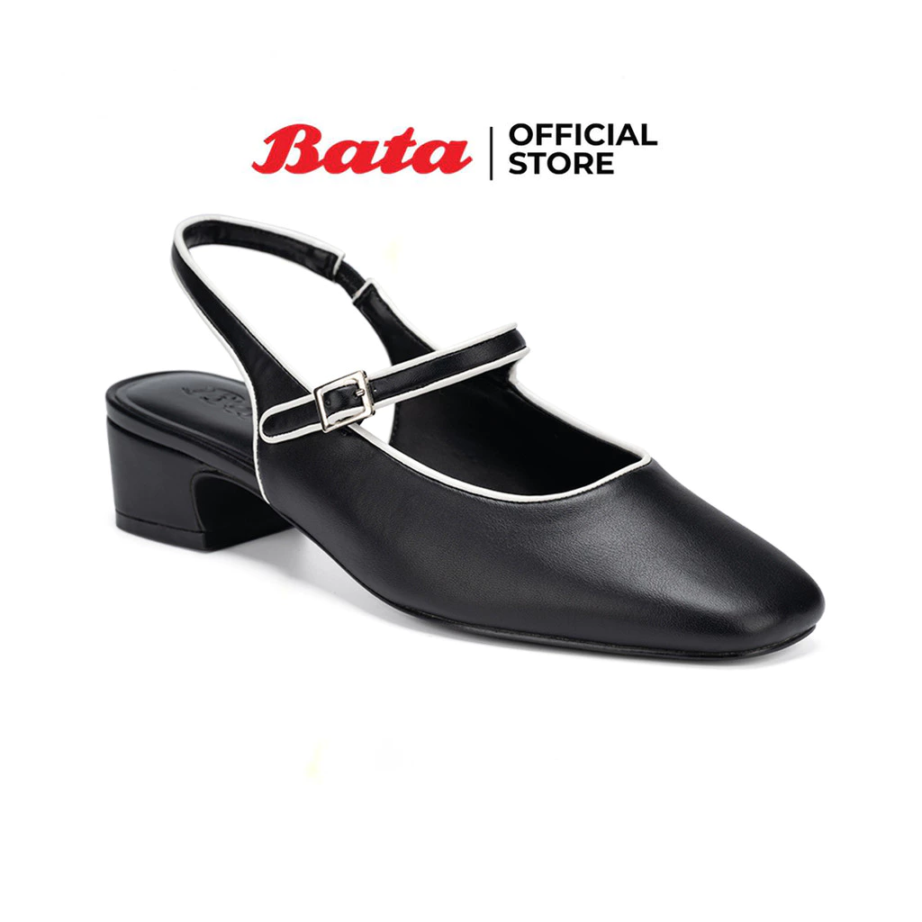 Bata บาจา รองเท้าส้นสูงเปิดส้น สูง 1.5 นิ้ว สำหรับผู้หญิง รุ่น MEMPHIS35 สีดำ 6316384 สีนู้ด 6318384