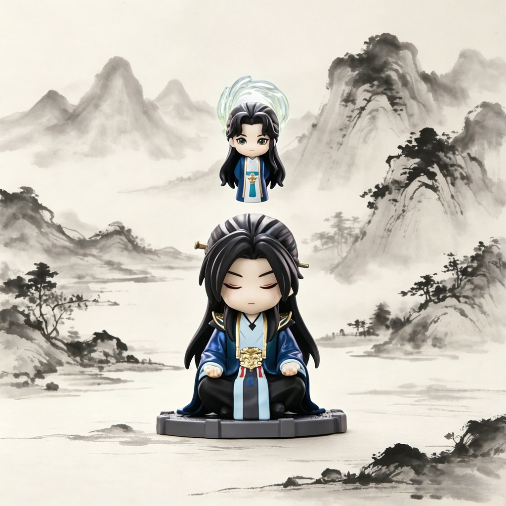 [ลับ] POPMART Mortal Xiuxian Animation Series เครื่องประดับรูปกล่องของขวัญปริศนาของเล่นอินเทรนด์