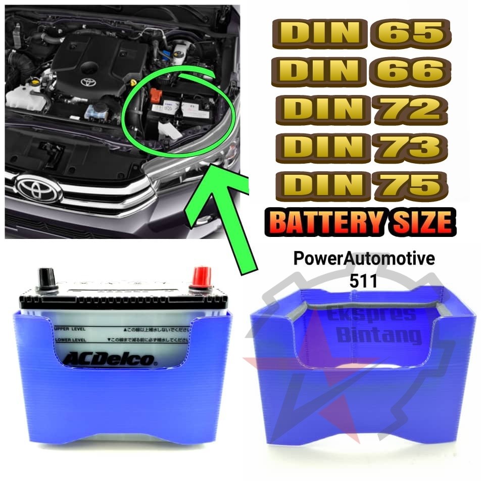 BATTERY JACKET DIN66 / DIN 72 / DIN 73 / DIN 75 / 370LN3-MF / 57412-LN3 ฝาครอบป้องกันแบตเตอรี่รถยนต์