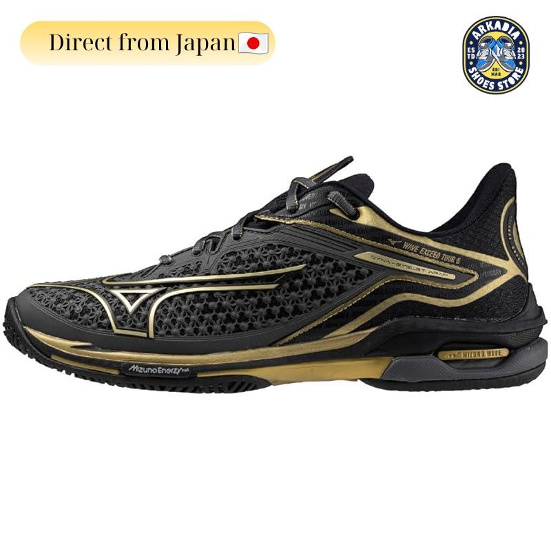 [Mizuno] Tennis shoes Wave Exceed TOUR 6 AC Dark Gray x Gold x Black 23.5 cm 2E
[Mizuno] Tennis shoe