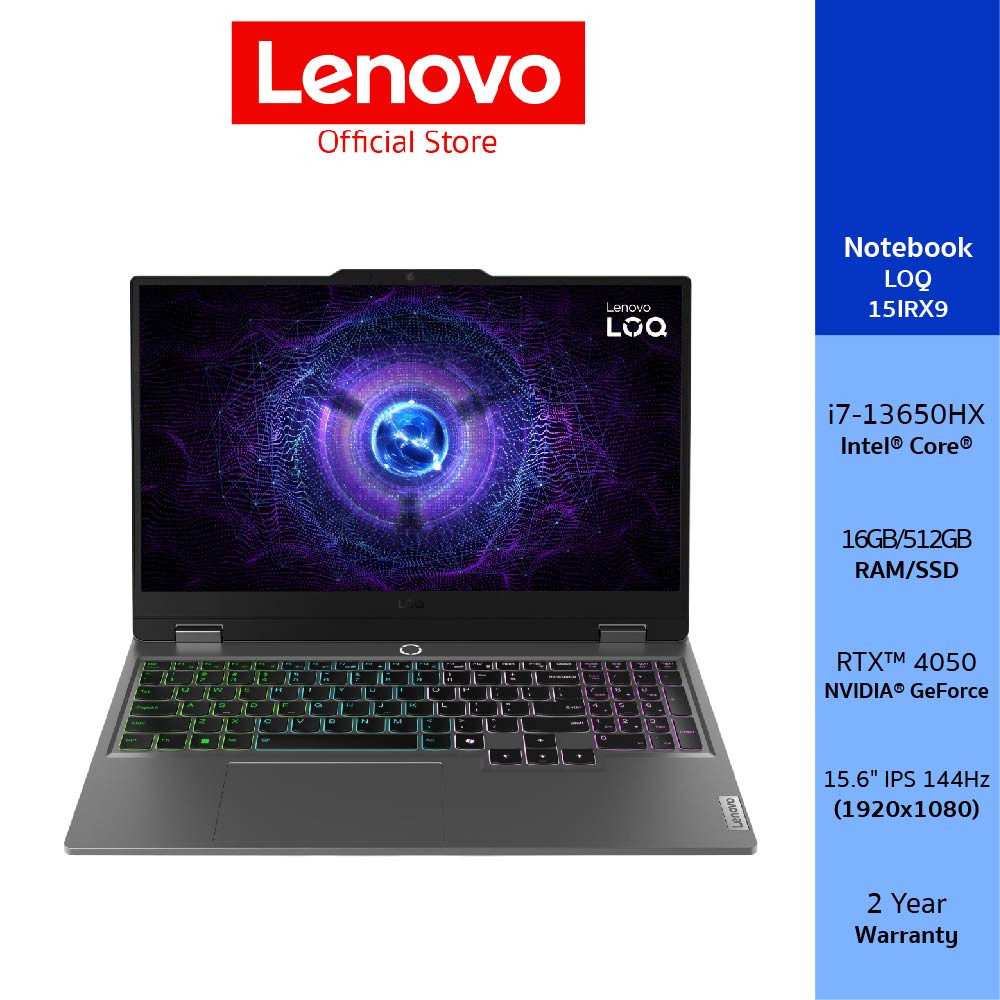 Lenovo LOQ 15IRX9(83DV01A1TA)Notebook Intel Core i7-13650HX RTX 4050 16GB SSD 512GB 15.6" IPS