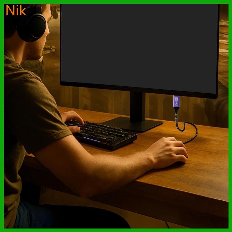 2.1 Male to Male Extension Cable 16K@60Hz 8K@240Hz 4K@240Hz for PC