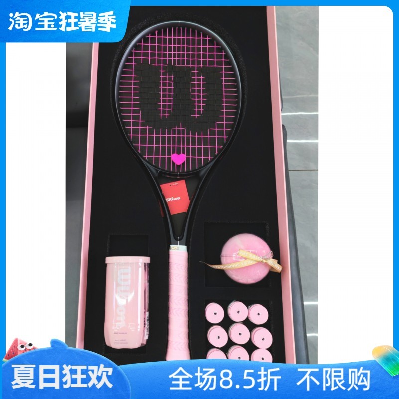 Wilson RF01 Series ไม้เทนนิสมืออาชีพสำหรับ Federer สีดำขนาดกะทัดรัด