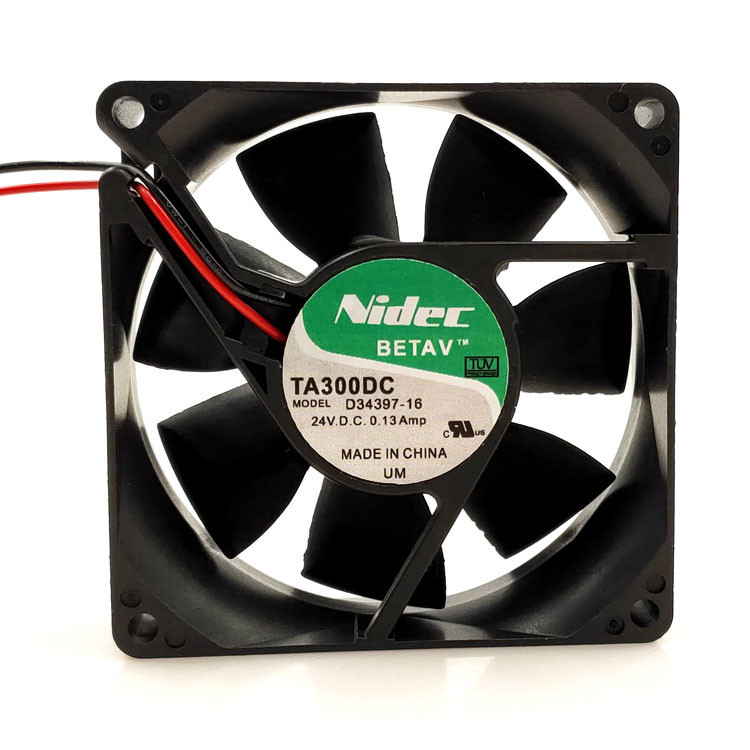 เหมาะสําหรับ Nidec TA300DC D343976-16 24VDC 0.13A 8025 พัดลมระบายความร้อนอินเวอร์เตอร์