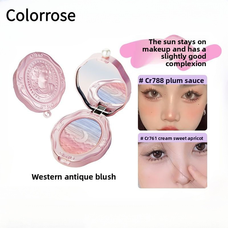 Colorrose # # # Colorrose Blush นูน Blush Brighten Fixed Natural High Light Conversion Party นักเรียนราคาถูก Blush Face Makeup Miniature Gradient Highlight