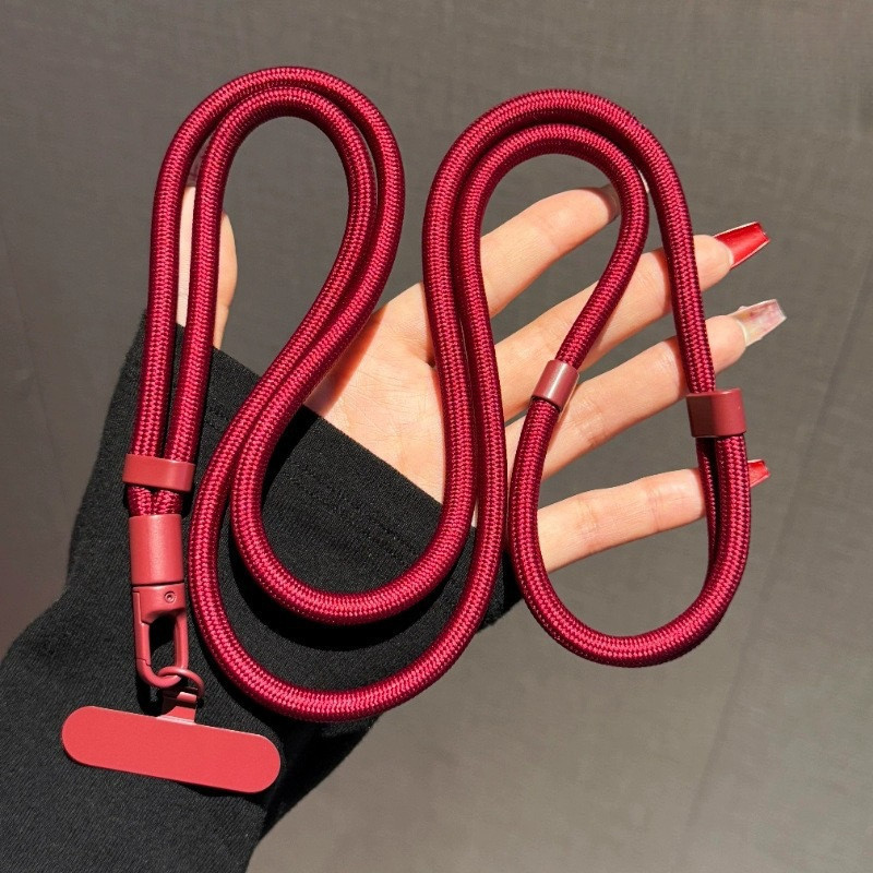 เชือกเส้นเล็กโทรศัพท์มือถือ ข้ามร่างกายปรับไหล่ห้อยคอที่แข็งแกร่งกลางแจ้งป้องกันการสูญหายมัลติฟังก์ชั่โซ่โทรศัพท์มือถือ