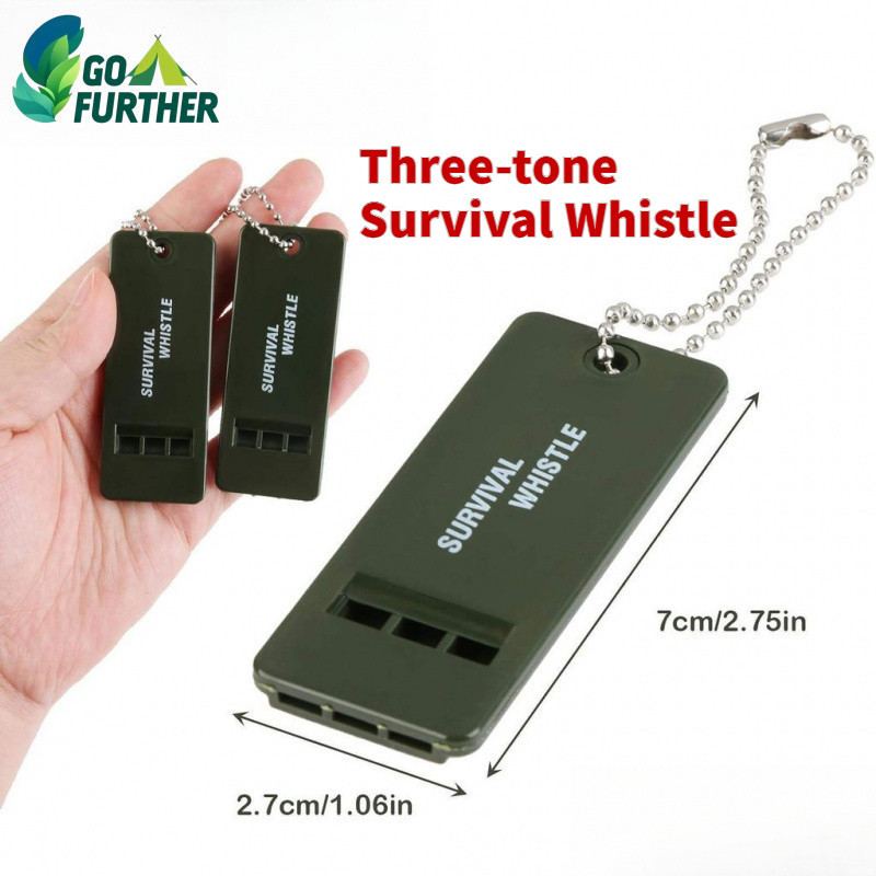 นกหวีดฉุกเฉินกลางแจ้ง 3 ระดับเสียง สำหรับกิจกรรมกลางแจ้งและภัยพิบัติ Outdoor Survival Whistle
